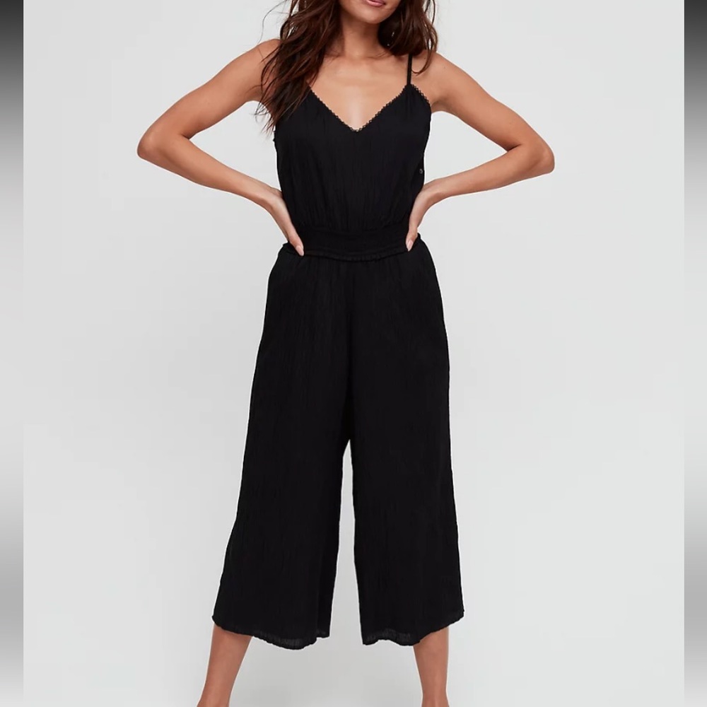 Aritzia Wilfred Irene black jumpsuit la Boheme size XS
